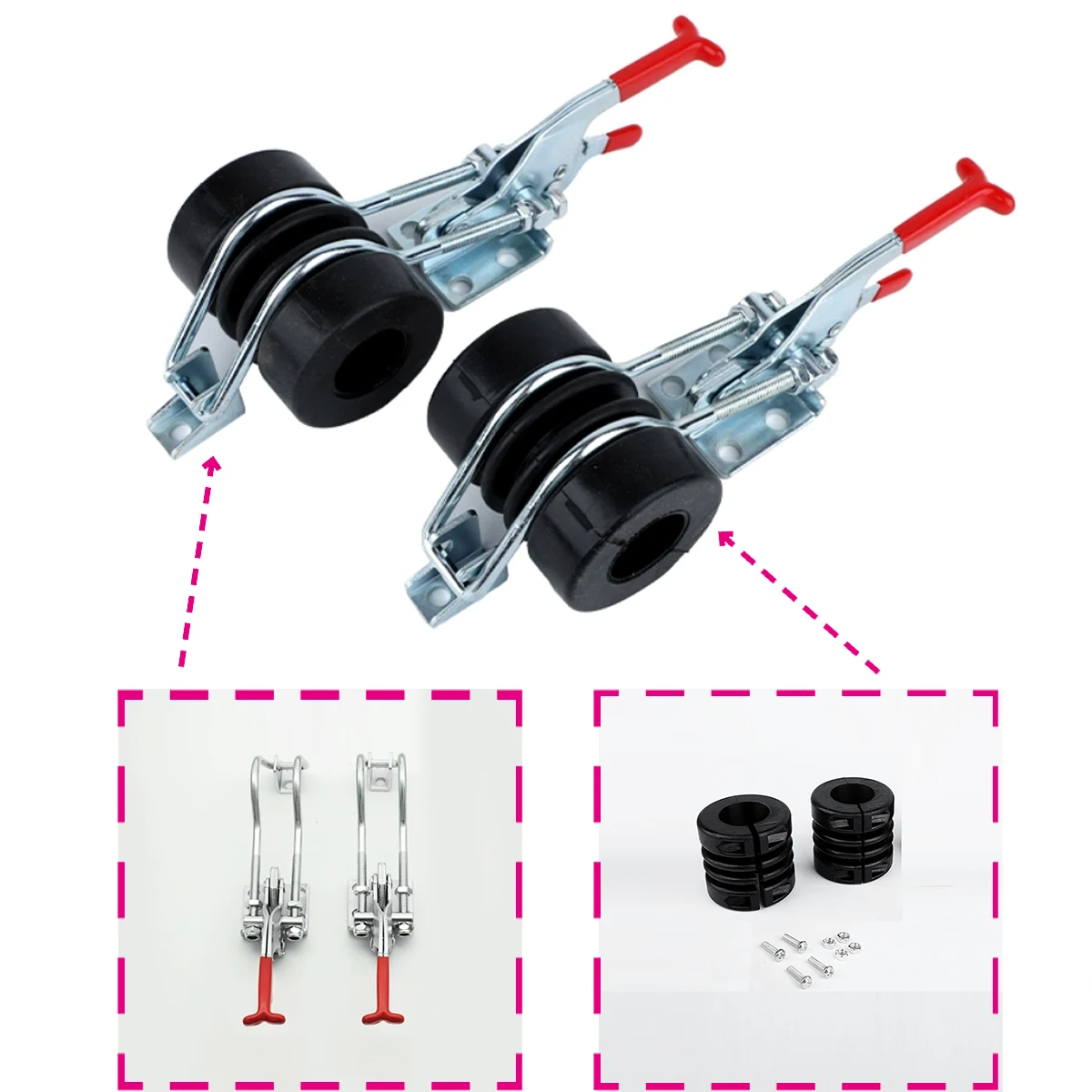 

2 sets of DJI JIFEI P100T100T70T70PT60T50T25 agricultural drone transport fixing clips and shock absorbers