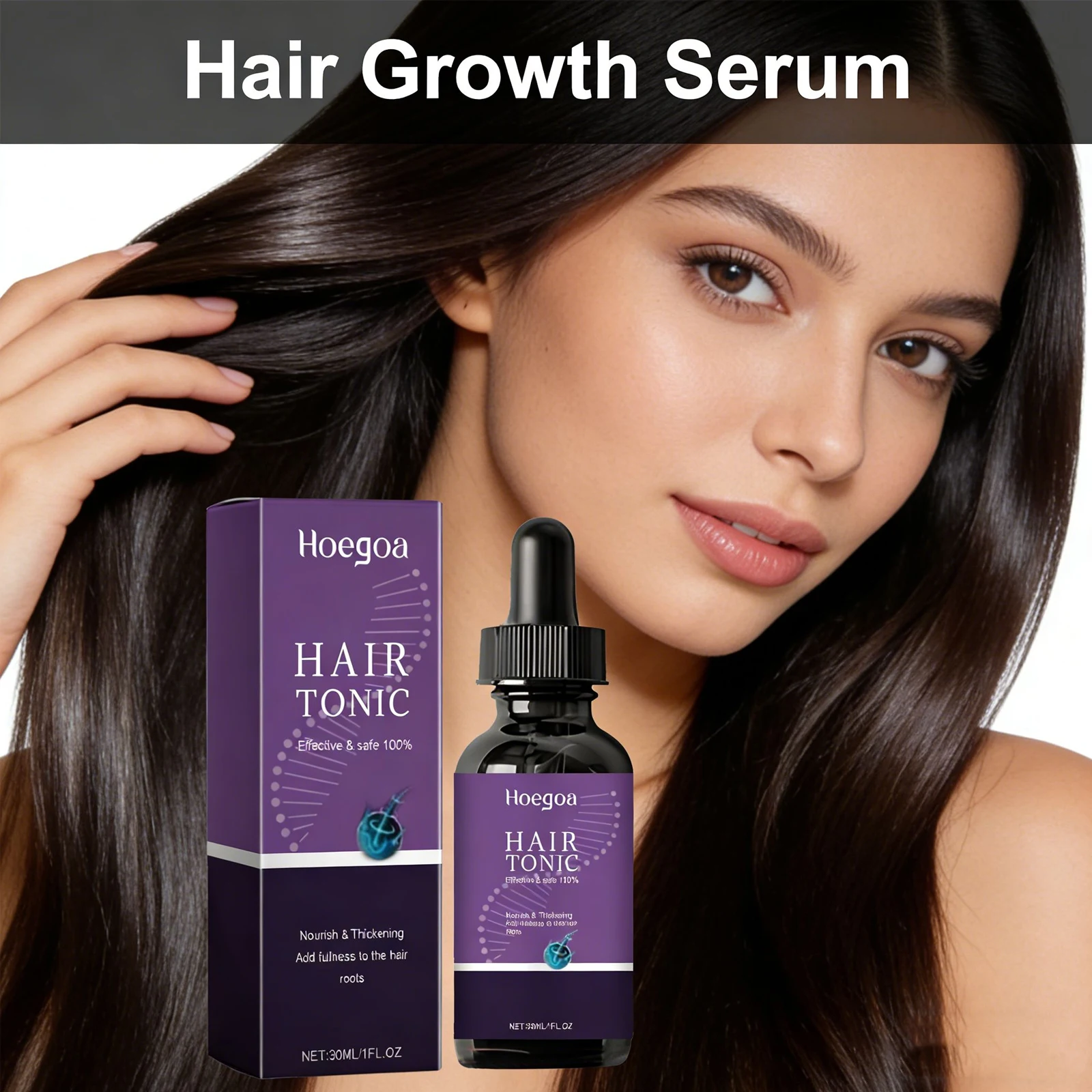 Anit Hair Loss Serum Nourish Hair Roots Reduce Frizz Split Ends Promote Hair Regrowth Improve Density Damage Scalp Care Solution