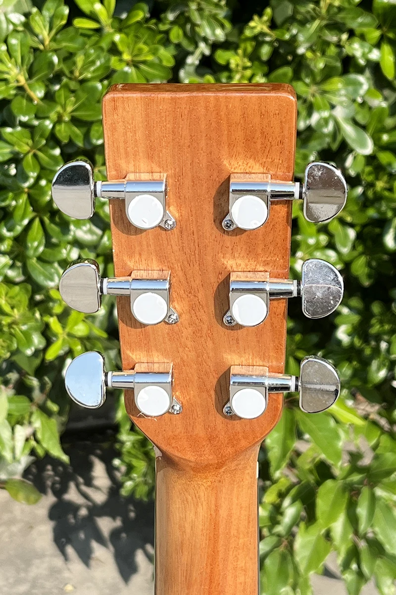 اليدوية عالية الجودة 40 بوصة SJ نمط الصلبة شجرة التنوب العلوي الصوتية الغيتار لامعة الصلب سلسلة آلة موسيقية #6