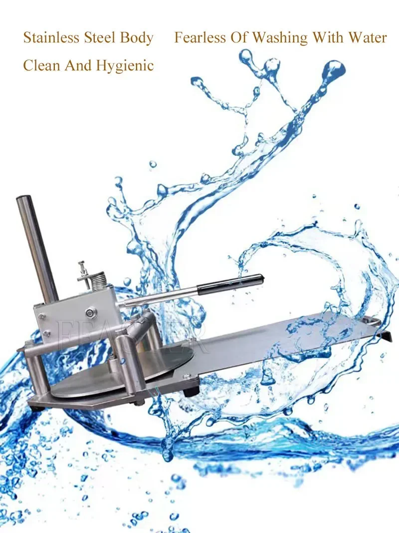 Pizza Dough Press Machine Manual Flattening Press Dough Sheeter Chapati Pressing Machine Pastry Presser