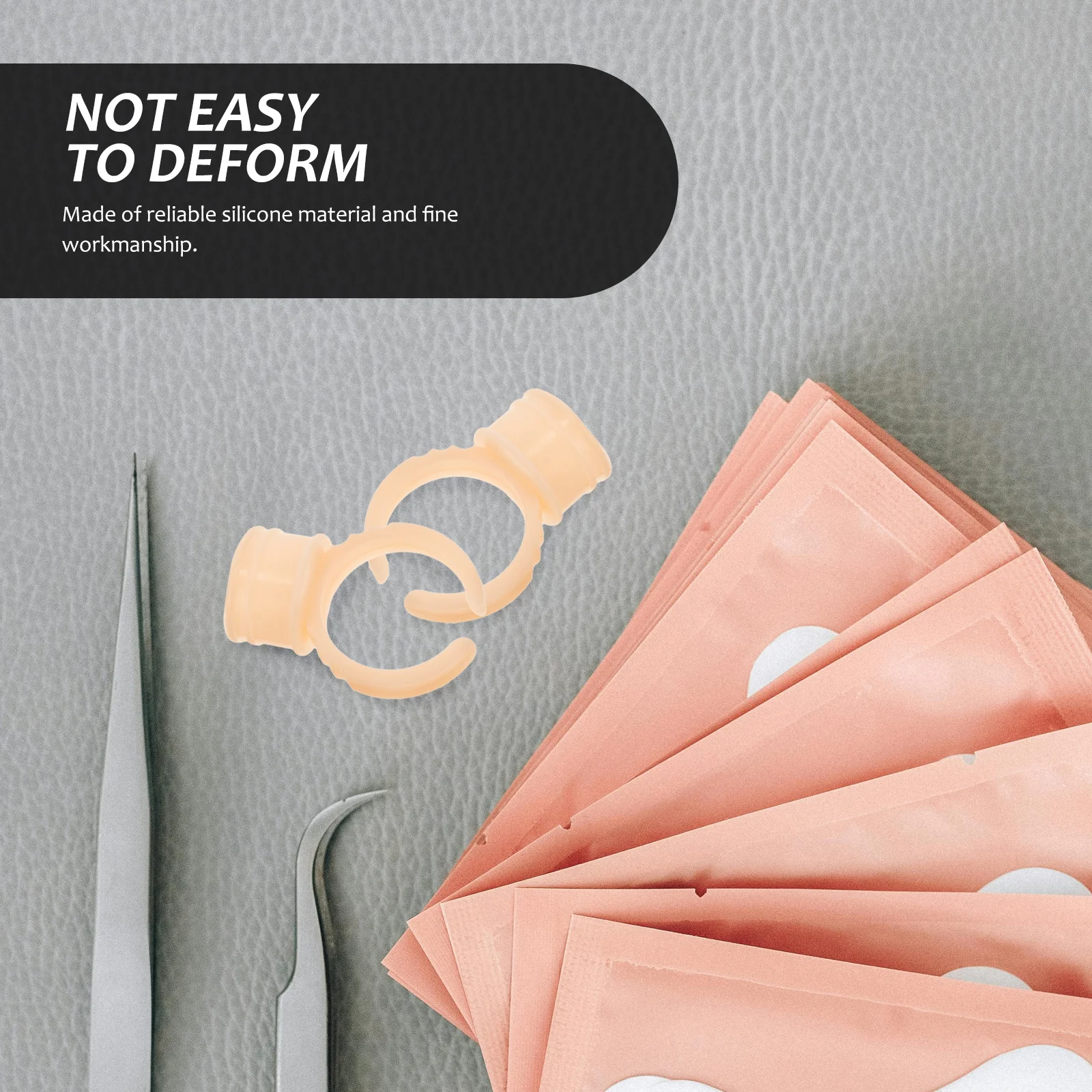 

800Pcs Lash Glue Rings Silicone Eyelash Extension Holder Pigment Cups Tattoo Ink Holder for Makeup Silicone Lash Glue Rings