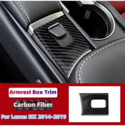 For Lexus NX 200 200t 300h 2014-2019 Car Carbon Fiber Interior Handbox Panel Trim Stickers Decoration Accessories
