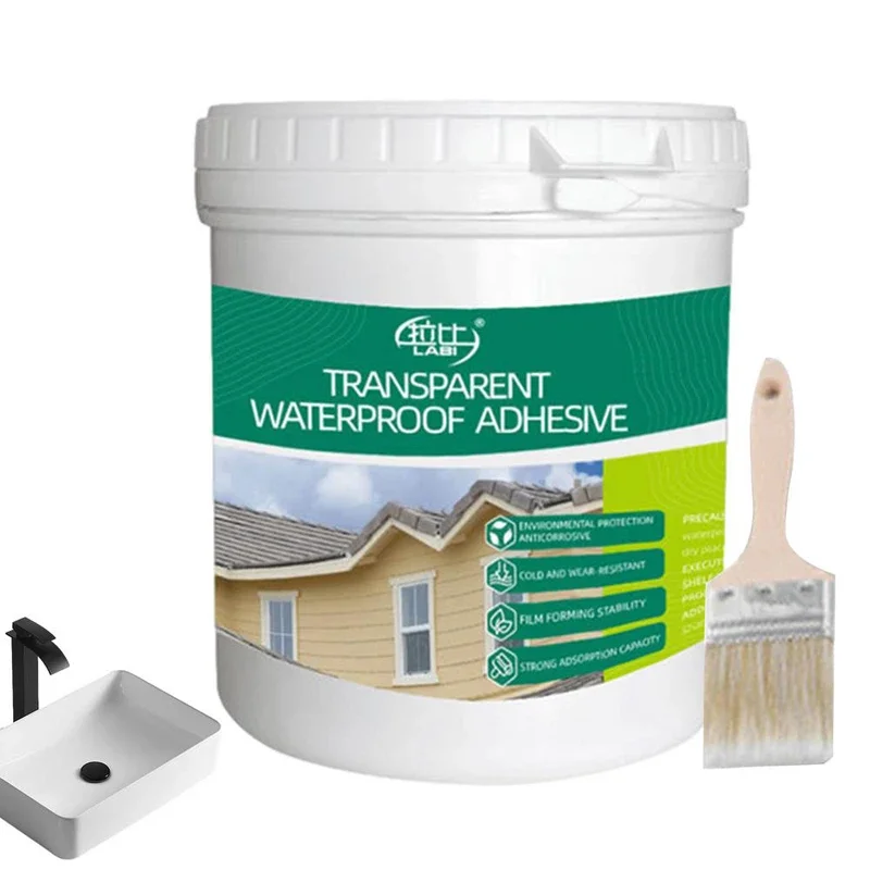 

Transparent Waterproof Adhesive Super Strong Bonding Glue Leak-proof Paint for Floor Tile Wall Invisible Waterproof Coating