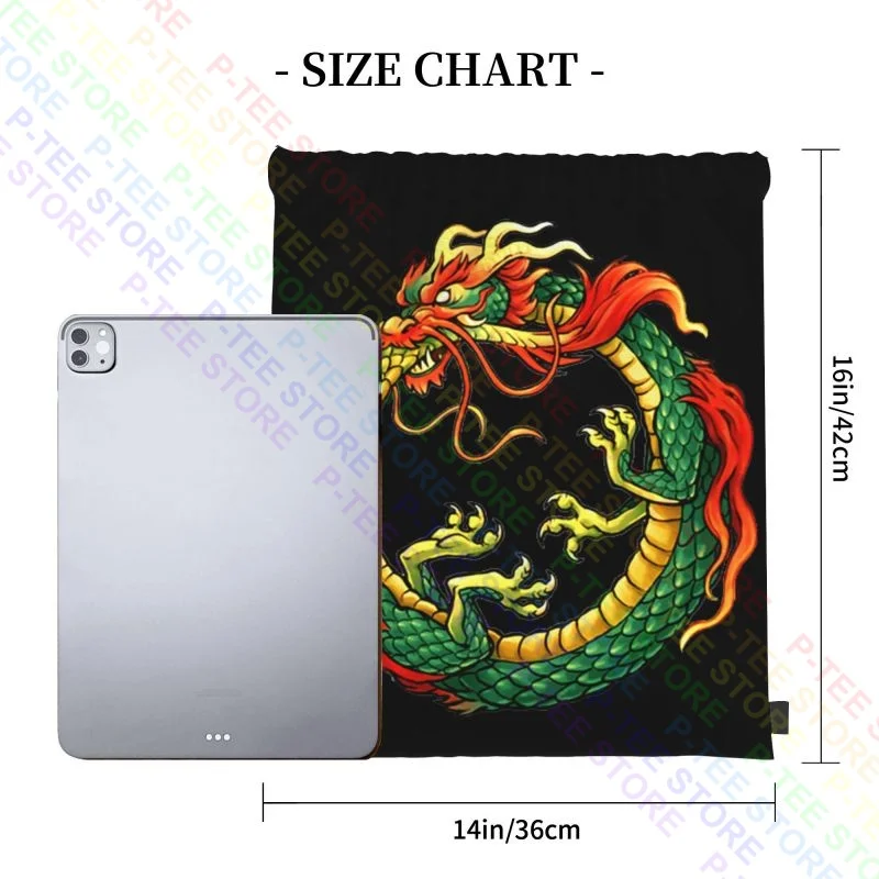 Chinese Dragon Drawstring Bags Gym Bag Print Backpack Personalised Riding Backpack