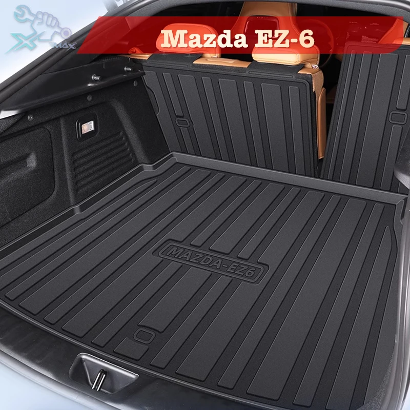 

For Mazda EZ-6 EZ6 2024 TPE Custom Fit Car Trunk Mat All Season Black Cargo Mat 3D Shaped Laser Measured Trunk Liners