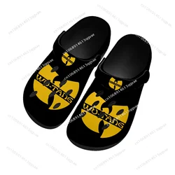 Wu-T-Tang Clan Home Clogs Custom Made Water Shoes Mens Womens Teenager Sandals Garden Clog Breathable Beach Hole Slippers Black