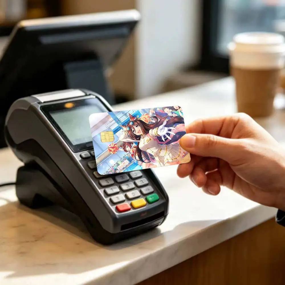 Uma Musume Pretty Derby Credit Card Skin Stickers Matte Anti Scratch Suitable For VISA Card Bus And Subway Contactless IC Cards