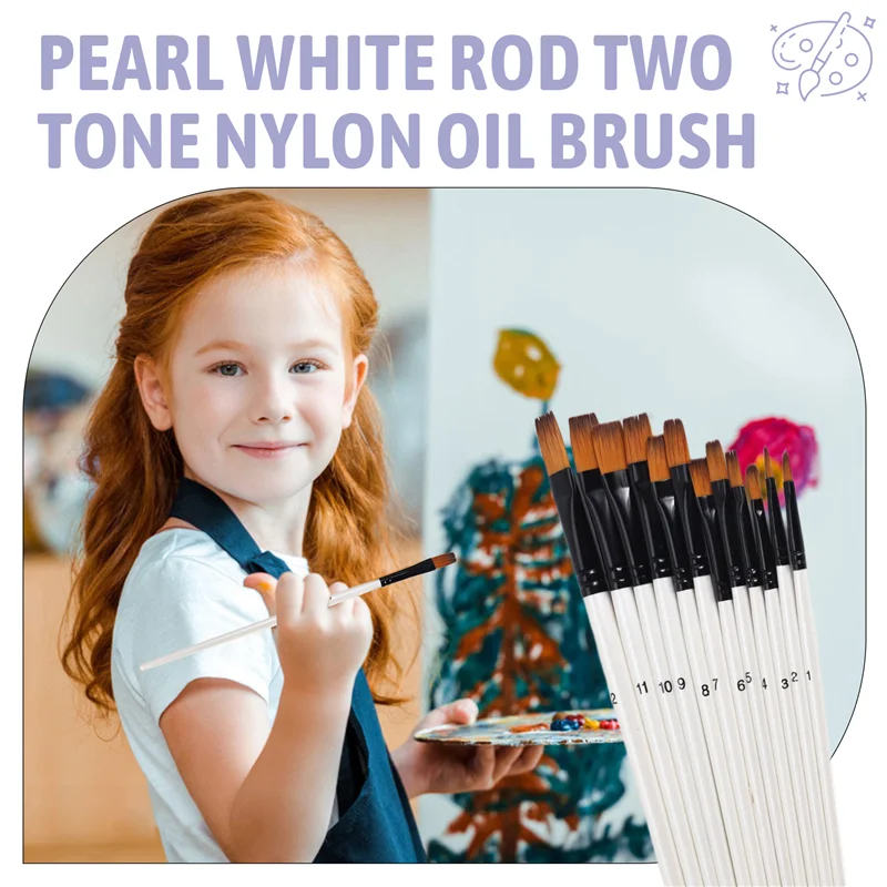 مجموعة فرش طلاء أكريليك، فرش طلاء فنية للرسم الزيتي بالألوان المائية من الأكريليك