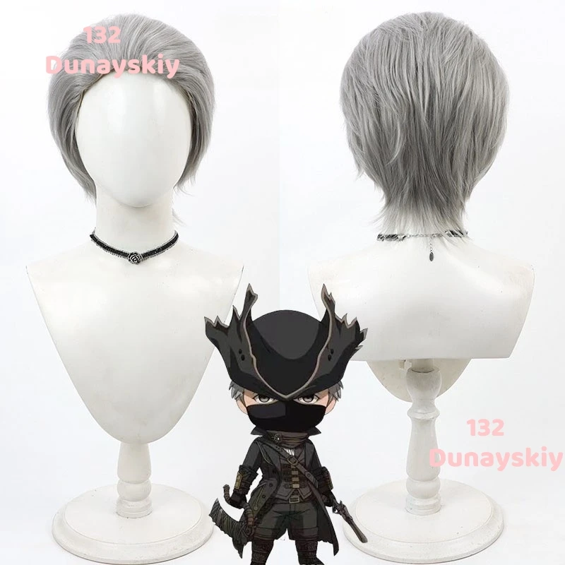 Gioco Bloodborne Set Cosplay per uomini adulti Donne Comic Con The Hunter Black Party Costume cosplay di Halloween Realizzato su misura