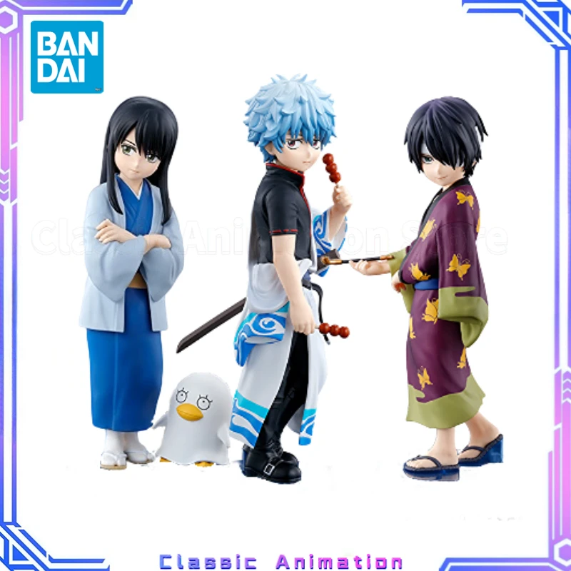 

Оригинальный BANDAI Adokenette GINTAMA Sakata Gintoki & Takasugi Shinsuke & Katsura Kotarou мультяшная модель игрушки