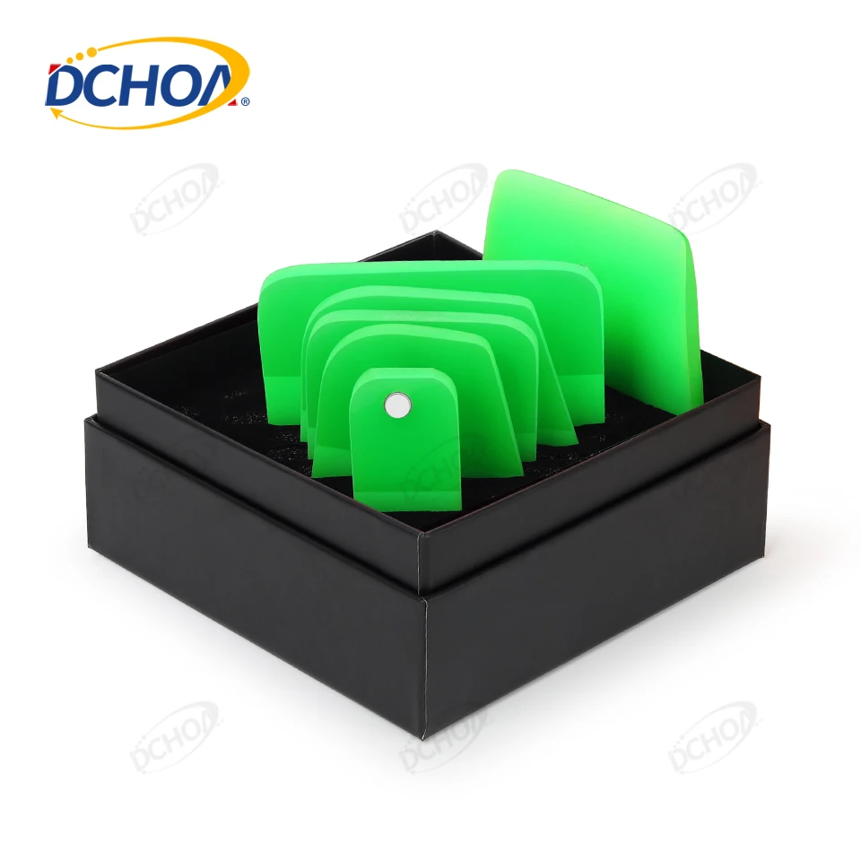 DCHOA Magnet PPF Squeegee Soft Rubber Vinyl Wrap Film Installation Window Tint Water Removal Scraper Car Cleaning Accessories