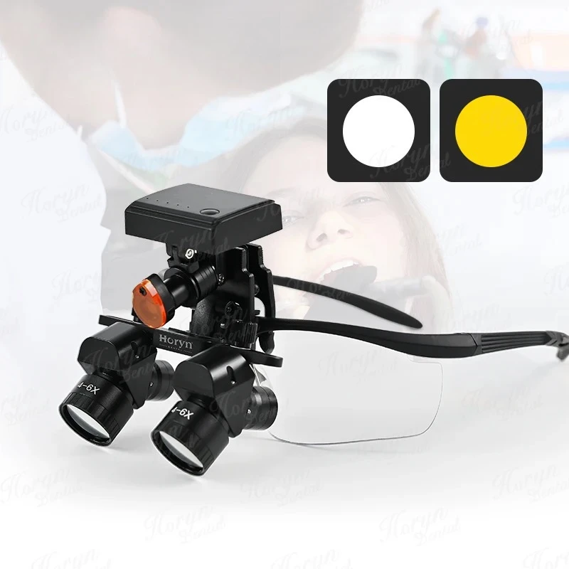 4X-6X 420mm Adjustable Binocular    Loupes 5W Led Light Medical    Loupes Magnifying Glass Zoom  Eye Loupe