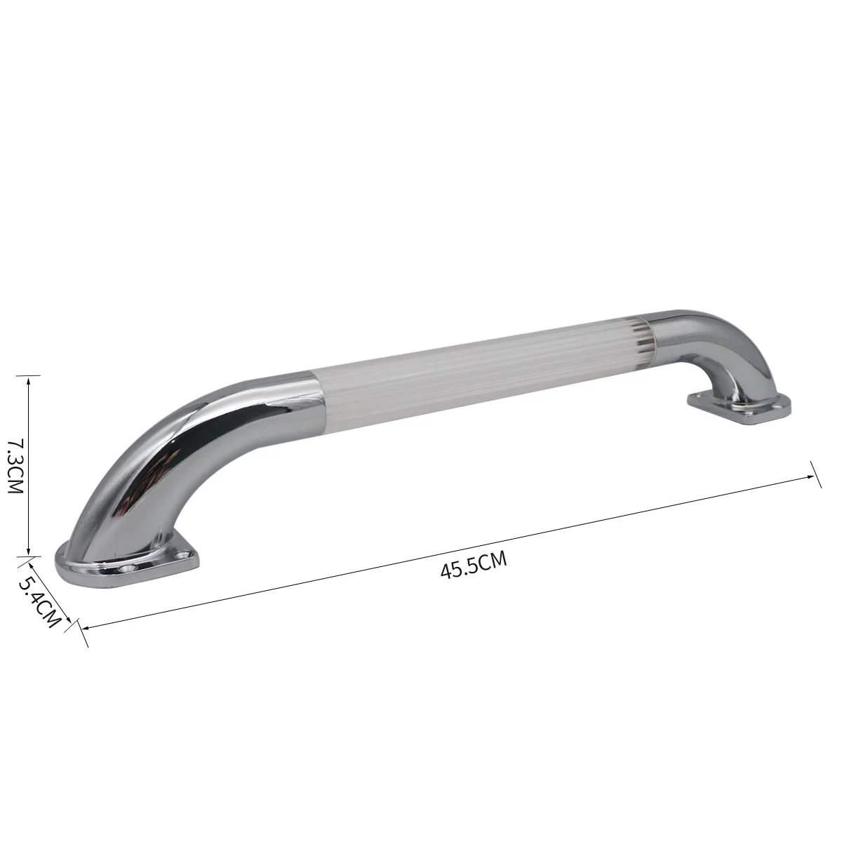 

B0a-t18Inch Marine Handrail with LED Blue-Ray Controllable Switch Illuminated Grab Handle for Caravan Car Boat RV