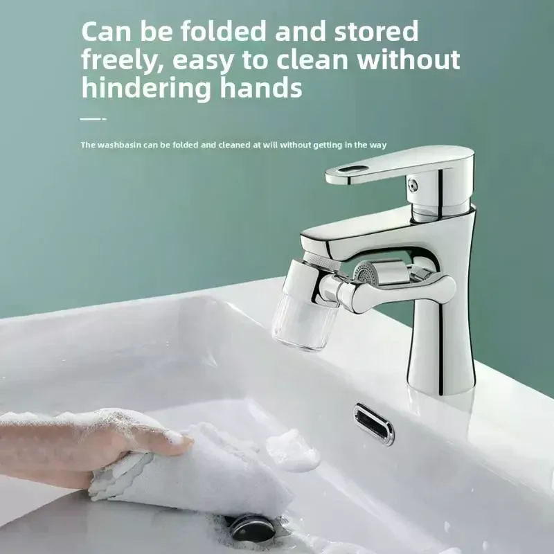 1 Pc 1440° Rotatable Alloy Kitchen Faucet Increased Water Pressure Splash-Proof 2 Modes Sink Faucet 10 Filter Elements Aerator