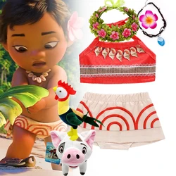 DISNEY Moana Dress Costumes Cosplay Girl Dresses Anime Movie Moana Costume Halloween Costumes Gifts Kids Dress for Girls Outfit