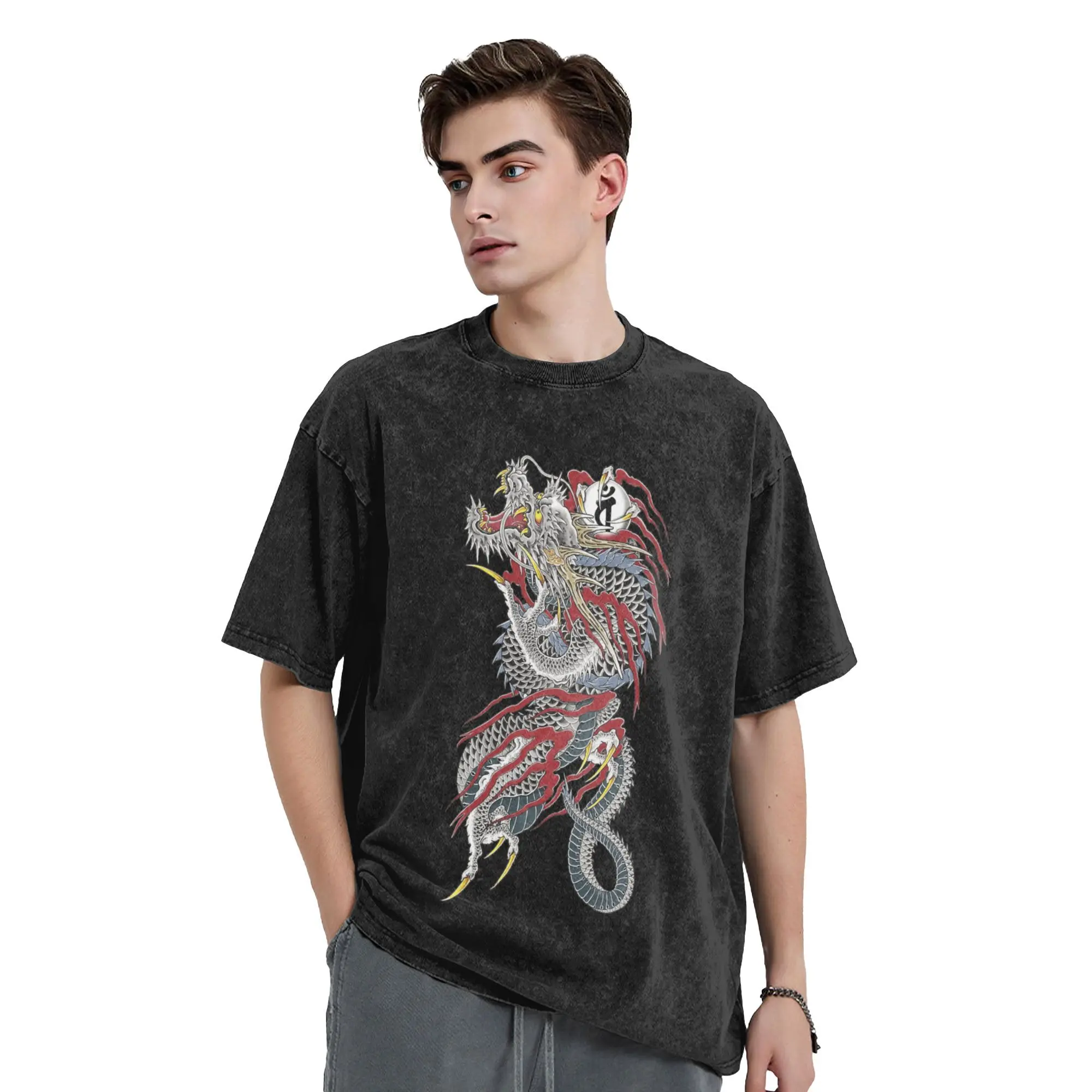 Kazuma Kiryu Dragon T-Shirt Beach Game YAKUZA Y2K Basic T-Shirts