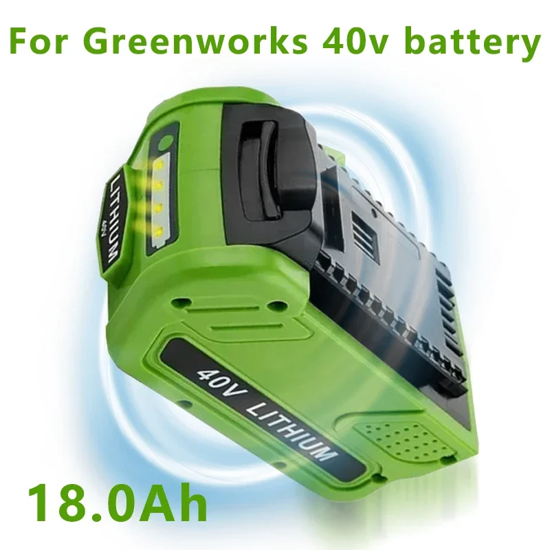 

40V 18Ah electric tool battery lawn mower chainsaw battery suitable for GreenWorks 40V G-MAX 29252 20202 22262 27062 21242 29472