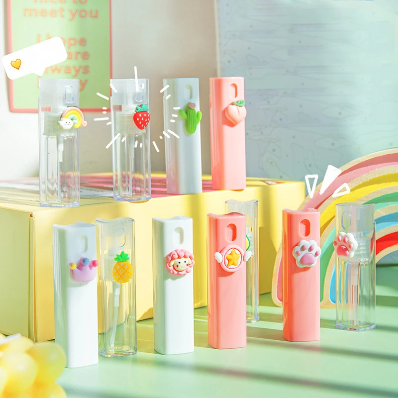 10ml pojemnik na kosmetyki z kreskówek makijaż studencki nawilżanie Mini pusta butelka alkohol butelka z rozpylaczem przenośna butelka podróżna