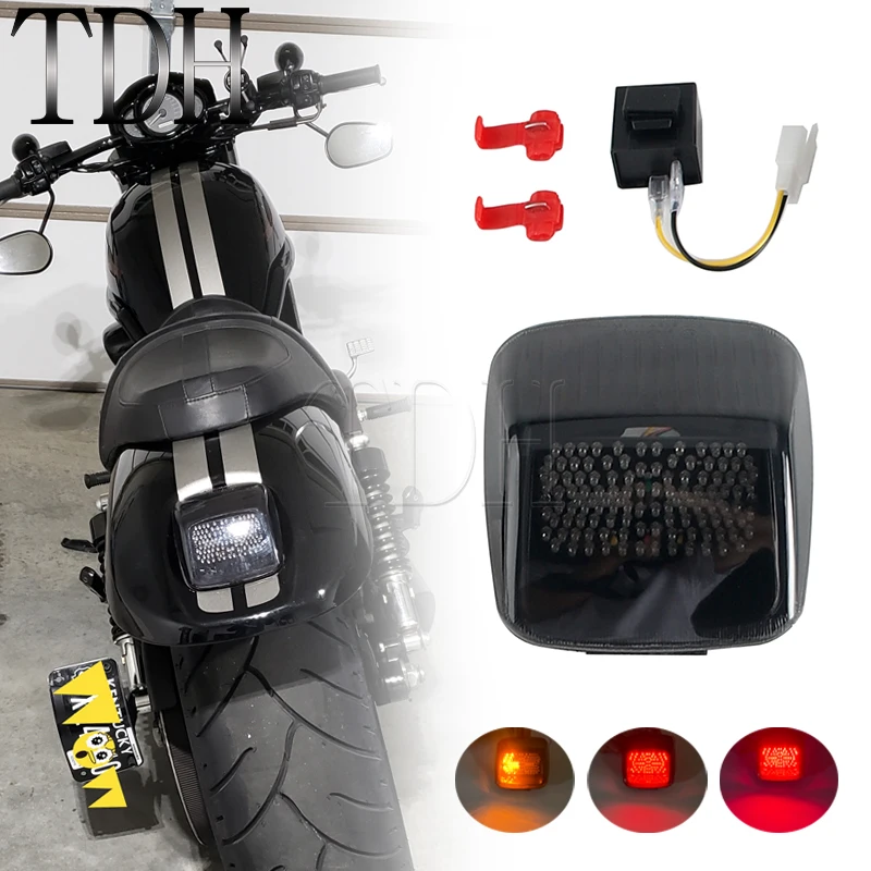 

Motorcycles Taillight Tail Light Rear Turn Signal Light LED For Harley Deuce V-ROD VROD V ROD 2002-2011 VRSCDX Night Rod Special