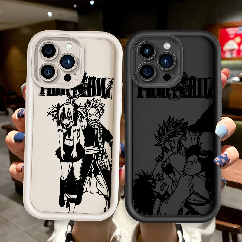 F-Fairy T-Tail Carton For Apple iPhone 15 14 13 12 Pro Max Mini 11 XS X XR 8 7 6 Plus Eye Ladder Cover Capa Fundas Phone Case