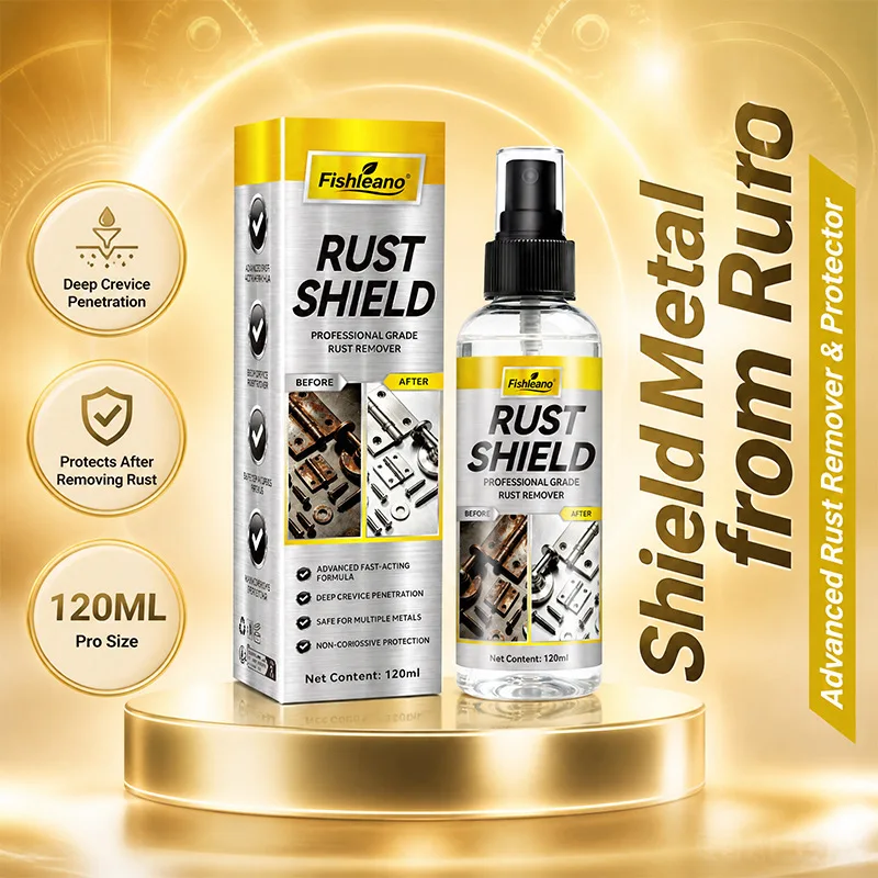 Rust Shield 120ml Rust Remover Spray Professional Fast‑Acting Non‑Corrosive Metal Rust Cleaner Deep Crevice Penetration