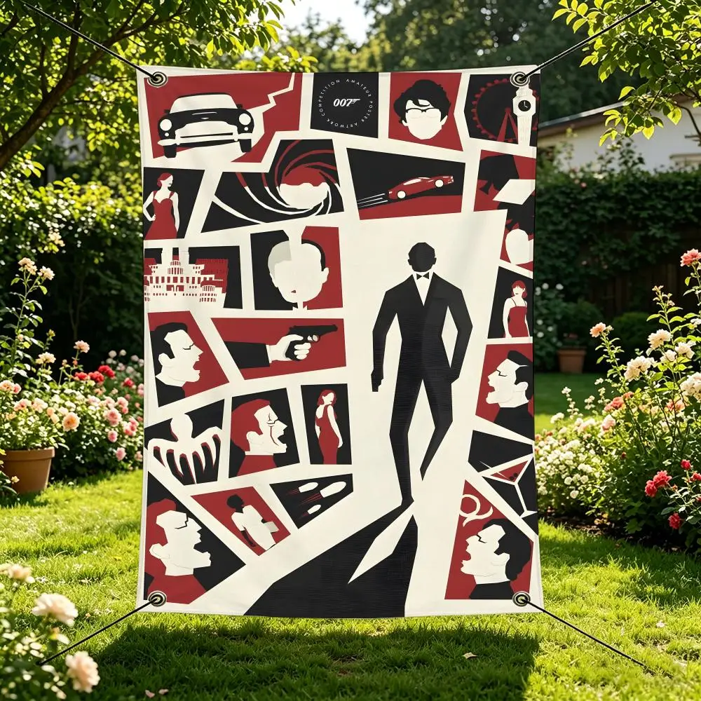 Banderas IP J-JAMES BOND, decoraciones para exteriores, bares musicales, interiores de casas, decoraciones para patios y jardines