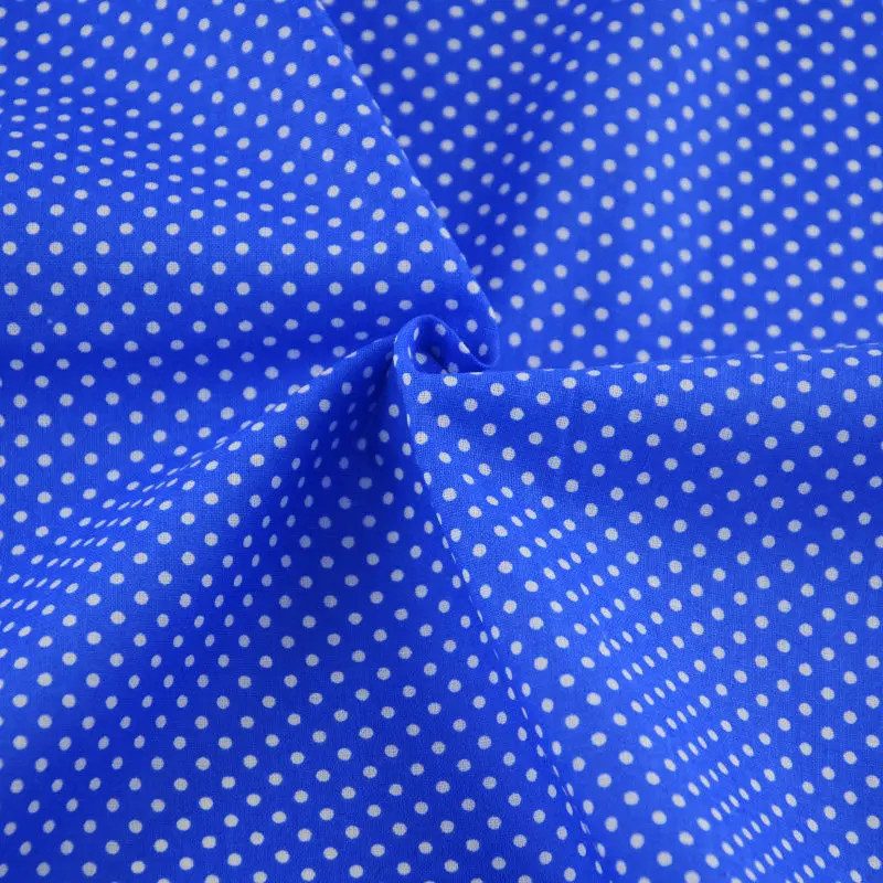 Breathable Thin Polka Dots Cotton Fabric Spotted Pastel Design, Decorative Fabric for Sewing Clothes Upholstery and Home Accents