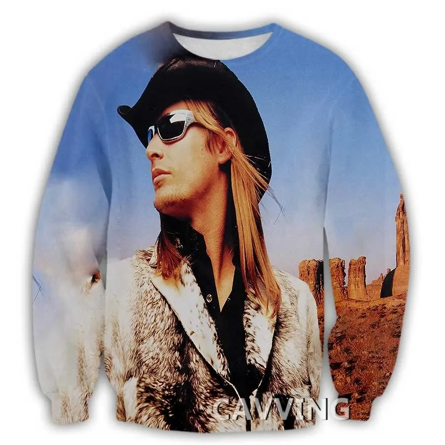 

KID ROCK 3D Printed Crewneck Sweatshirts Harajuku Styles Tops Long Sleeve Sweatshirt Casual Sweatshirts AR2