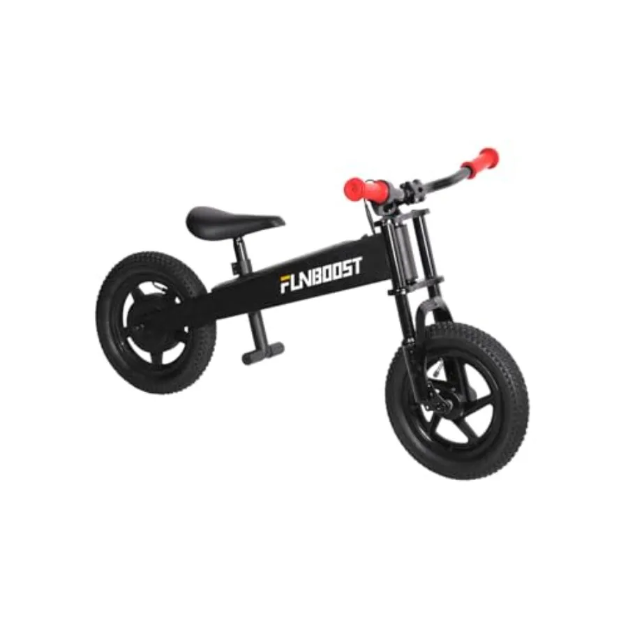 

' electric balance bike for outdoor use, aluminum alloy frame, black color, 150W motor with 6-mile range and suspension fork