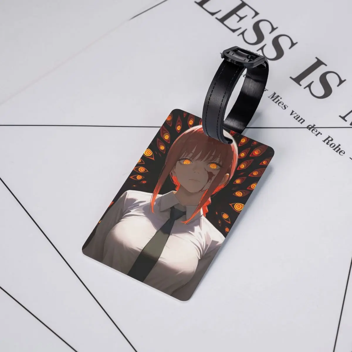 

Makima Luggage Tags Suitcase Accessories Travel Baggage Boarding Tag Label Holder ID Name Address