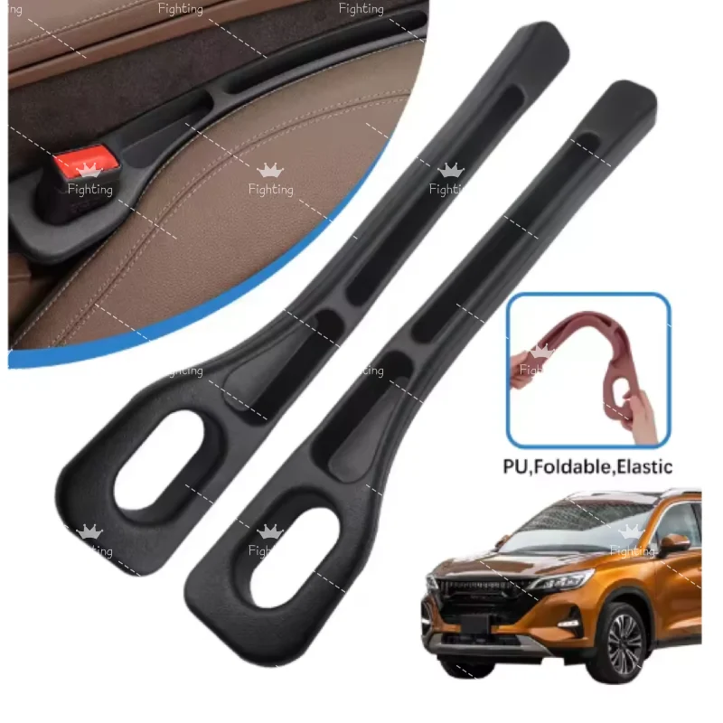 

2PCS Car Seat Gap Filler Seat Side Seam Plug Strip Leak-proof Gap Filling ForSaab 9-3 93 2003-2012 Saab 9-5 95 1998-2011 All Car