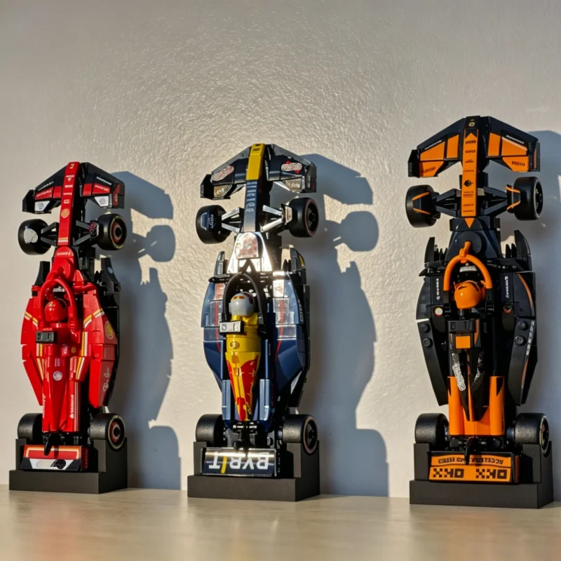 1pc Race Car Vertical Display Stand Simple Practical Racing Car Storage Display Rack For LEGO Speed Champion F1 Series