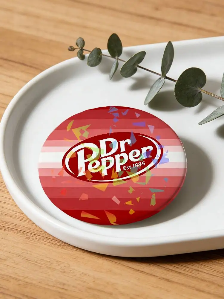 D-Dr P-Peppers Fashion Badges Round Laser Badge Brooch Backpack Accessories