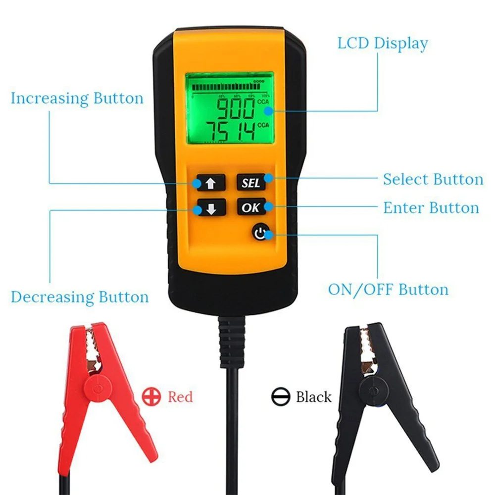 NEW Automobile Battery Tester Internal Resistance Life Battery Current Capacity Test Instrument Ae300 Scanner Tool