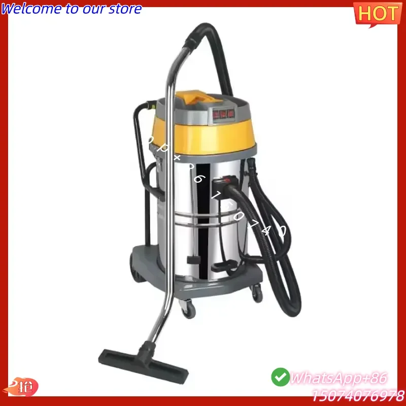 2026New 100L ultra Capacity 4500W Three Motors Upright Wet Dry Industrial Vacuum Cleaner