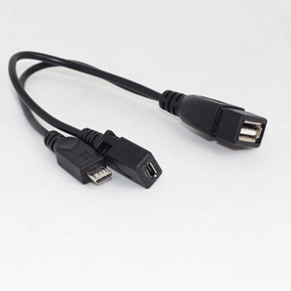 OTG Adapter Cable 2 in 1 Micro USB to USB 2.0 with Micro USB Power for amazon TV Tablet PC Smartphone