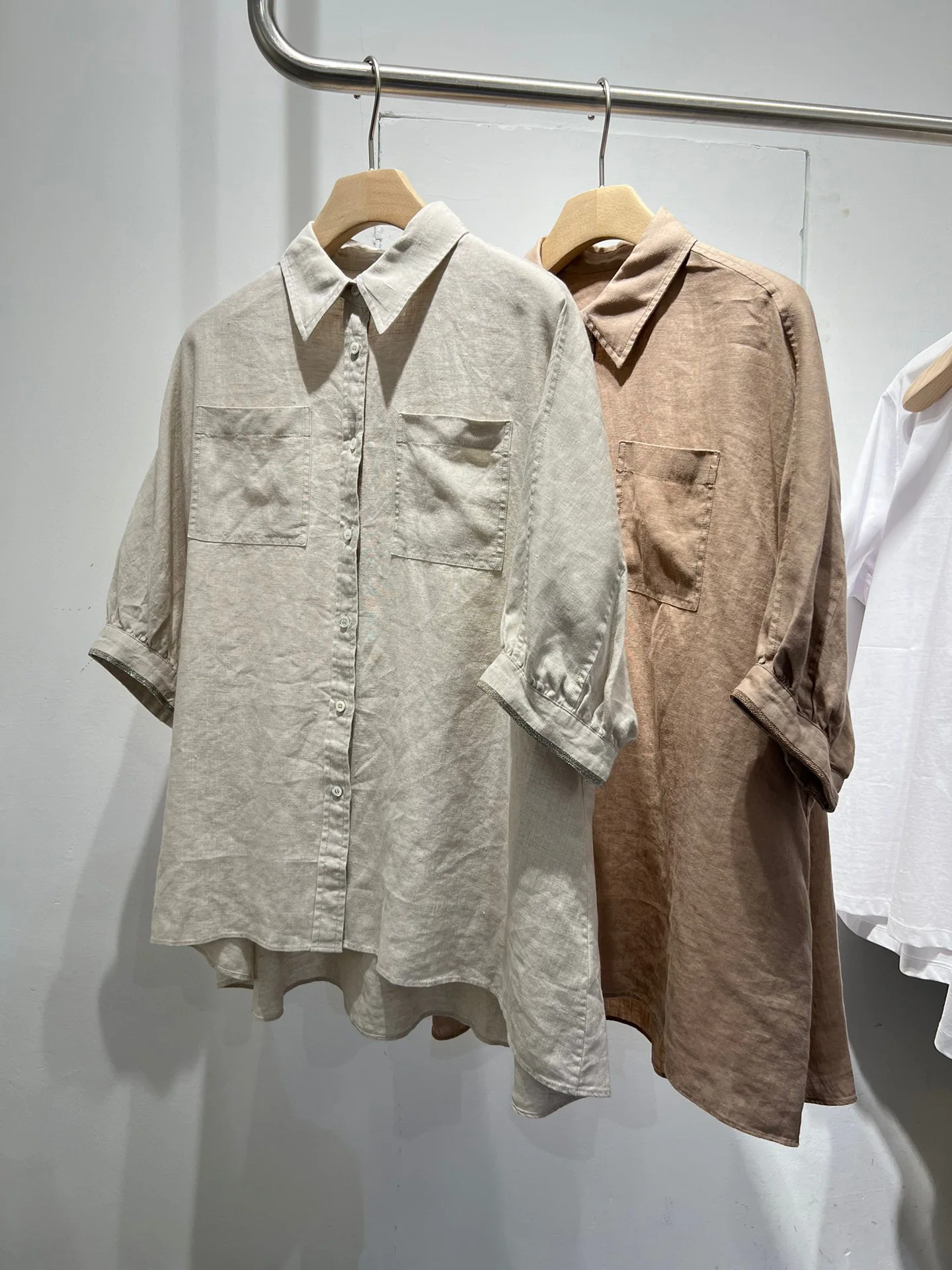 

Linen Loose Fit Shirt, Casual Summer Shirt, High Quality