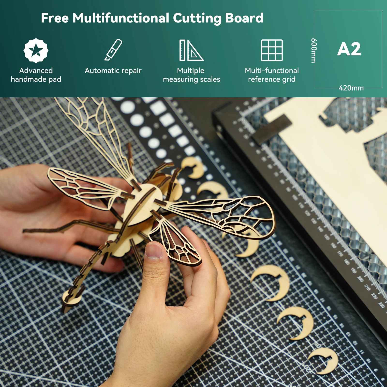 SCULPFUN 400x800mm Laser Cutting Honeycomb Panel H3 Workbench for Desktop Protection for Carving Wood/Leather/Metal/Acrylic