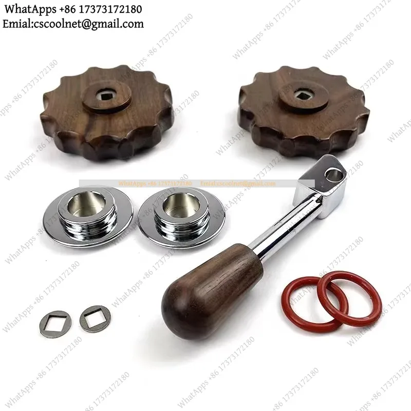 k06 Wood Set Knob Pull Rod For KD310 300 410 510 Coffee Machine Modification Walnut Handle Kitchen Accessories