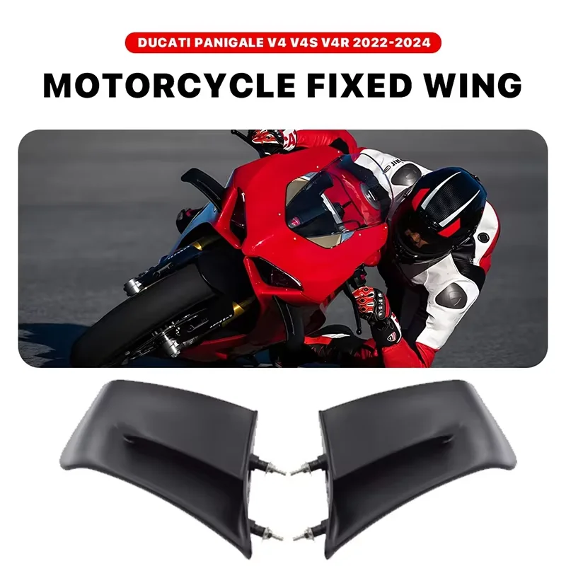 

Motorcycle fixed wing for Ducati Panigale V4 V4R V4S 2022-2024 high-quality aerodynamic wing winglet aileron windshield wing