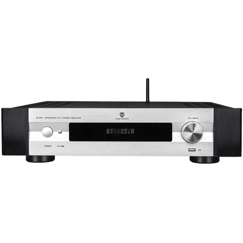 Stereo Amplifier HIFI Digital Player Amplifier with USB Audio HDMI ARC 2.1 Subwoofer Power Audio Amplifier