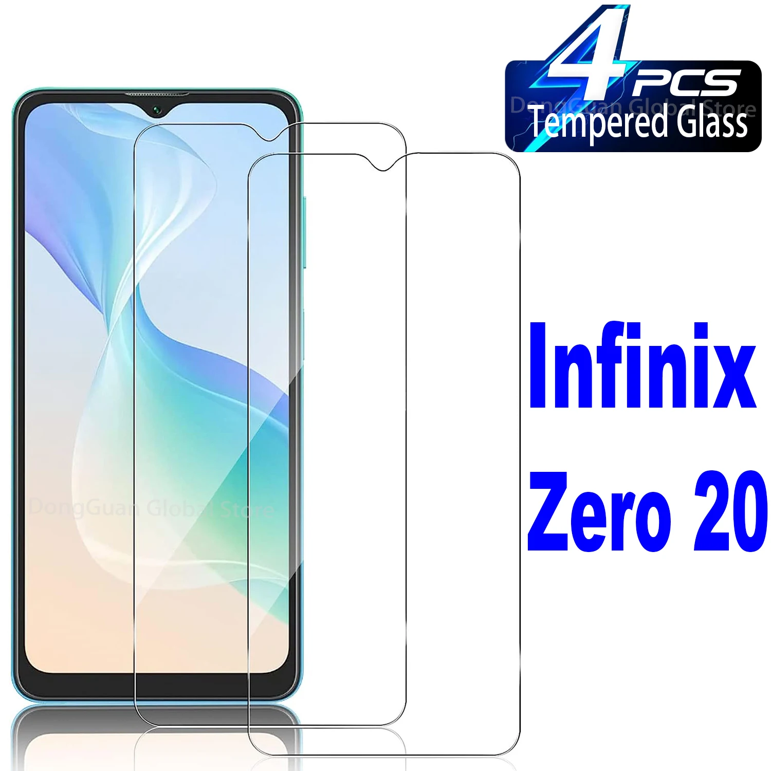 

2/4Pcs Tempered Glass For Infinix Zero 20 Screen Protector Glass Film