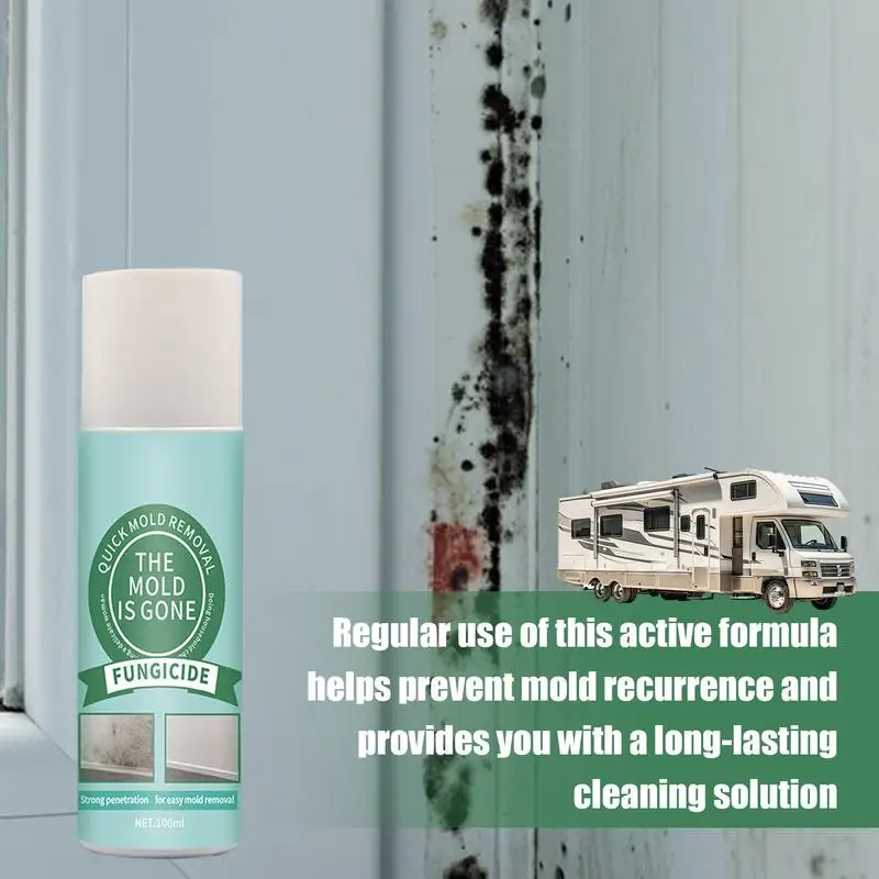 Multipurpose Automotive Mold Solution 100ML Mold Remover Spray Mold Inhibitor Bathroom Shower  Cleaner Spray For All Cars Home