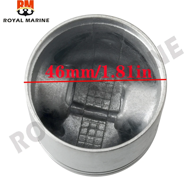 

6L5-11631 Комплект поршней (STD) 6L5-11631-00, 6L5-11610-00-00 Для 2-тактного подвесного двигателя Yamaha 3HP 6L5-11631 6L5-1163100 46 мм