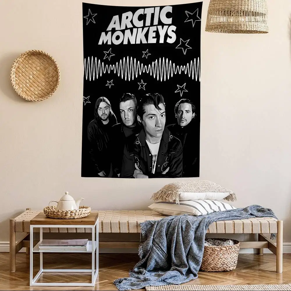 A-Arctic-Monkeys Indie-Rock Tapestry Art Printing Japanese Wall Tapestry Anime Wall Hanging Home Decor