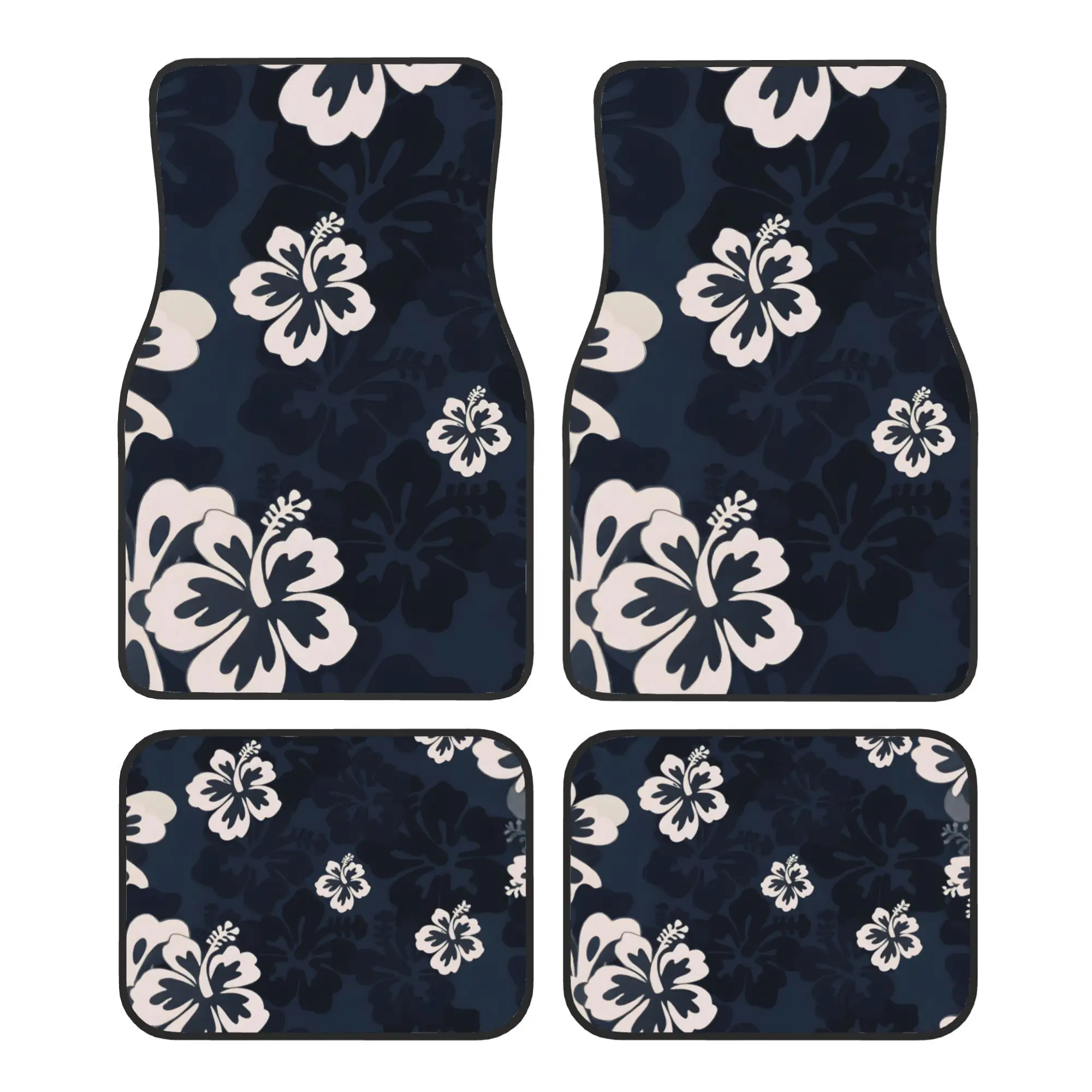 

4Pcs Retro Floral Car Mats, Elegant style, Non-slip & Durable, Universal for all vehicles, comfortable car interior protection