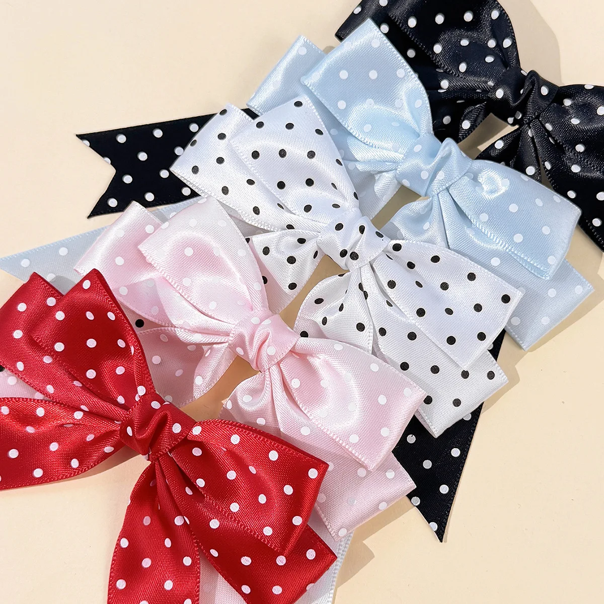 60pc-korean-style-hairpins-for-women-dot-spot-printed-ribbon-bow-hairgrips-with-long-tassel-side-clips-girls-hair-accessories-bu