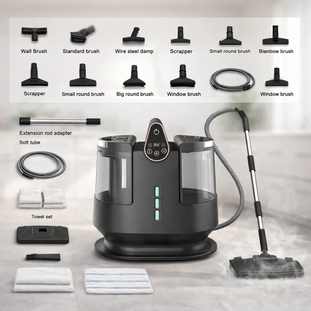 

Portable Instant Heating Deep Cleaning Machine Home Upholstery Car Seats Kitchen Couch Carpet Cleaner Vacuum Washer Device Pro