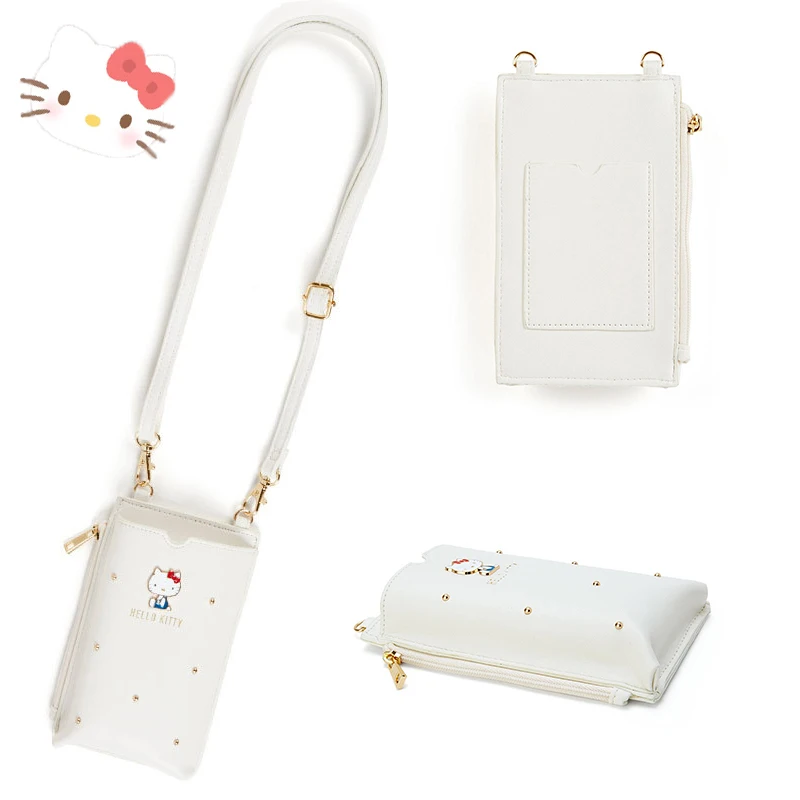 

Kawaii Sanrios KT My Melody Мультяшные сумки через плечо, сумка для хранения документов, кошелек для монет, подарок на день рождения