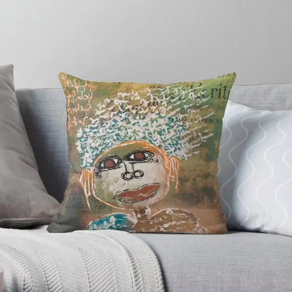 Artwork Penny Eyes Created By Ghene  Printing Throw Pillow Cover Fashion Home Decor Soft Decorative Pillows not include One Side